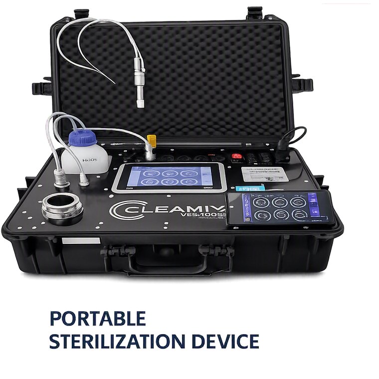 Cleamix portable vH2O2 decontamination system